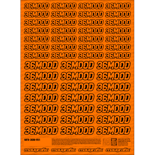 MFX-36M-F01O - sticker 36 mood FLUO ORANGE
