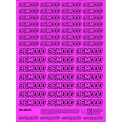 MFX-36M-F01P - sticker 36 mood FLUO PINK