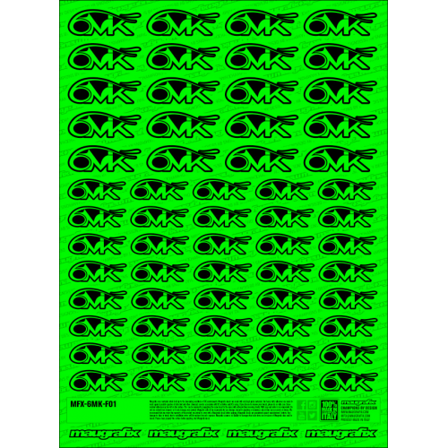 MFX-6MK-F01G - sticker 6mik FLUO GREEN