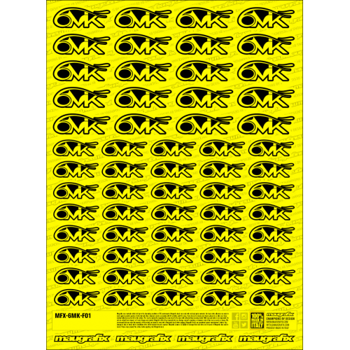 MFX-6MK-F01Y - autocollant 6mik FLUO YELLOW