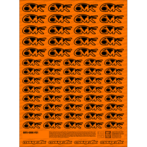 MFX-6MK-F01O - sticker 6mik FLUO ORANGE