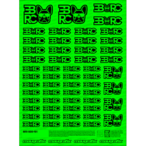 MFX-BOO-F01G - adesivo EBRC FLUO GREEN