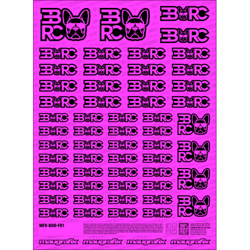 MFX-BOO-F01P - adesivo EBRC FLUO PINK
