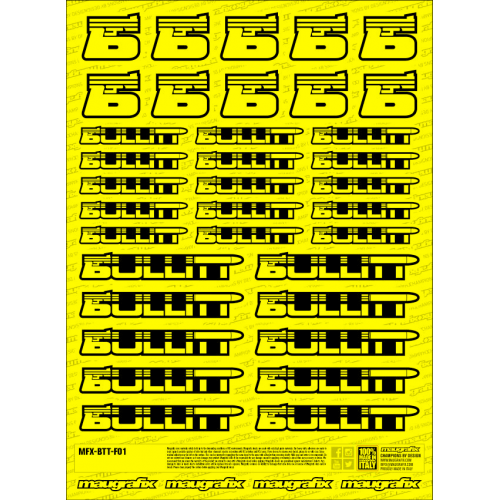MFX-BTT-F01Y - sticker Beta FLUO YELLOW