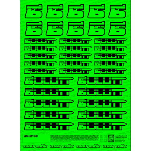 MFX-BTT-F01G - sticker Beta FLUO GREEN