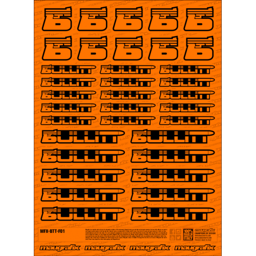 MFX-BTT-F01O - sticker Beta FLUO ORANGE