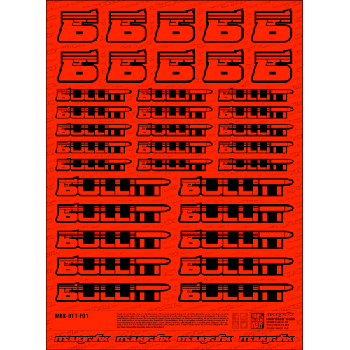 MFX-BTT-F01R - sticker Beta FLUO RED
