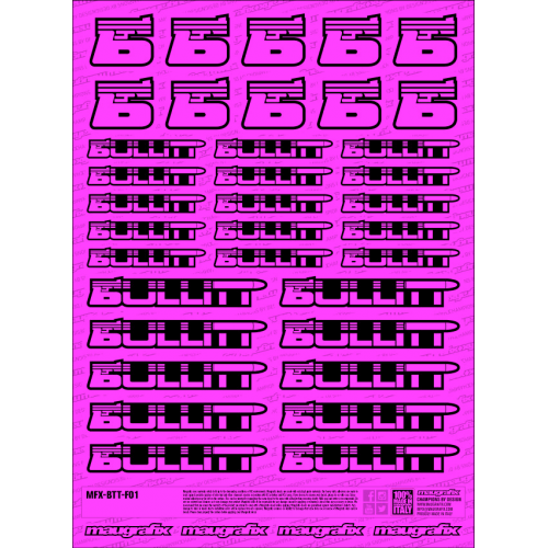MFX-BTT-F01P - sticker Beta FLUO PINK