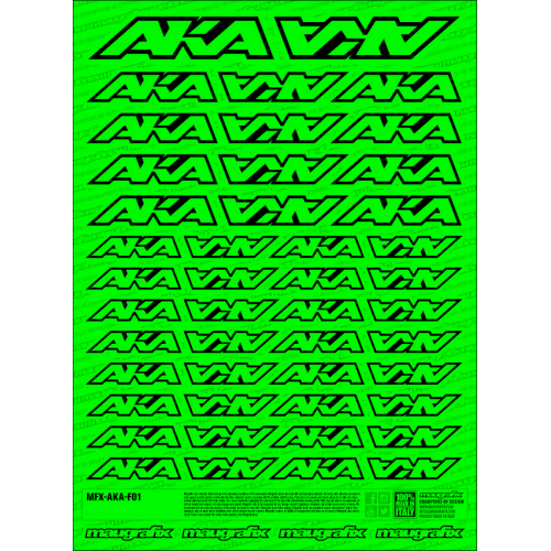 MFX-AKA-F01G - adesivo EBRC FLUO GREEN