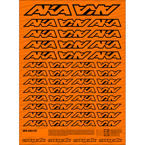 MFX-AKA-F01O - autocollant EBRC FLUO ORANGE