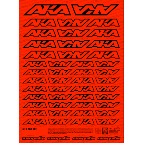 MFX-AKA-F01R - adesivo EBRC FLUO RED