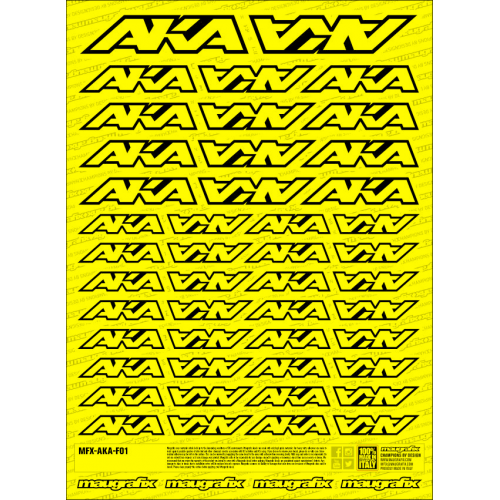 MFX-AKA-F01Y - adesivo EBRC FLUO YELLOW