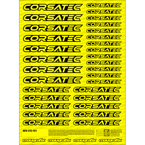 MFX-CTC-F01Y - sticker Corsatec FLUO YELLOW