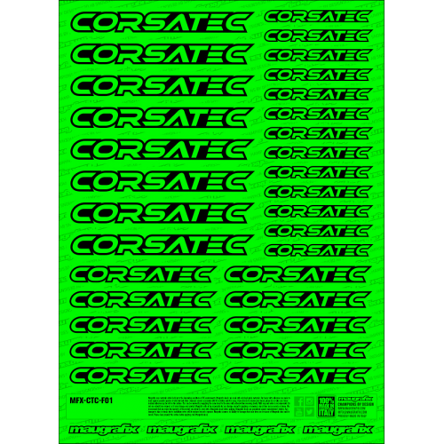 MFX-CTC-F01G - sticker Corsatec FLUO GREEN