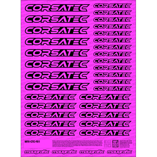 MFX-CTC-F01P - sticker Corsatec FLUO PINK