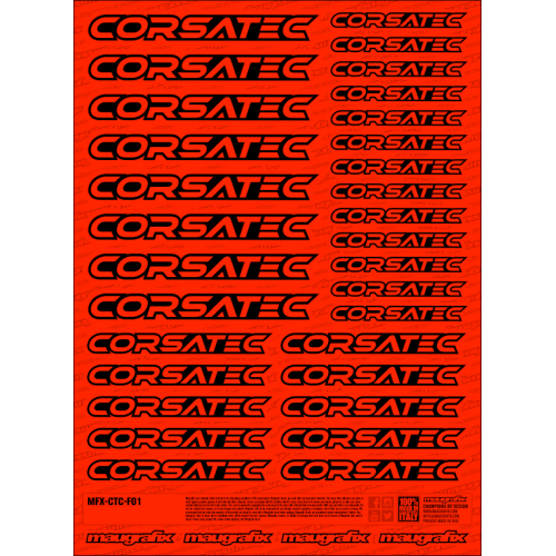 MFX-CTC-F01R - sticker Corsatec FLUO RED