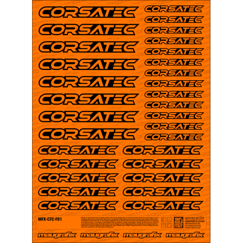 MFX-CTC-F01O - sticker Corsatec FLUO ORANGE