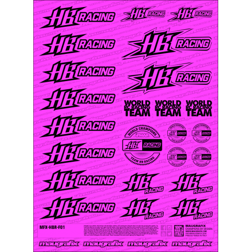 MFX-HBR-F01P - sticker Hot Bodies FLUO PINK