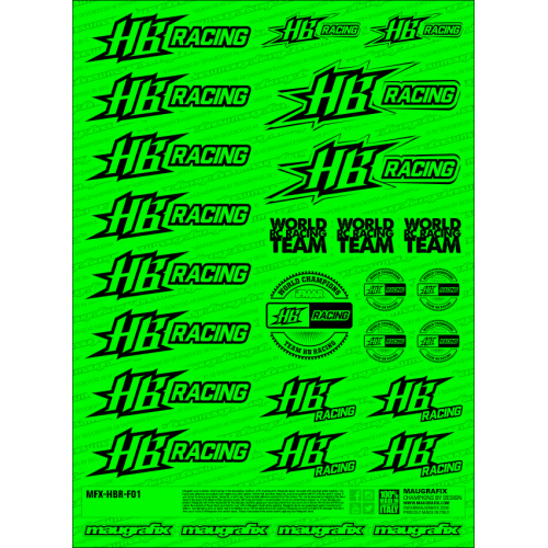 MFX-HBR-F01G - sticker Hot Bodies FLUO GREEN