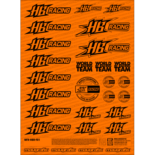 MFX-HBR-F01O - sticker Hot Bodies FLUO ORANGE