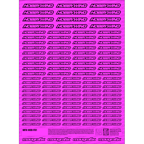 MFX-HOB-F01P - sticker Hobbywing FLUO PINK