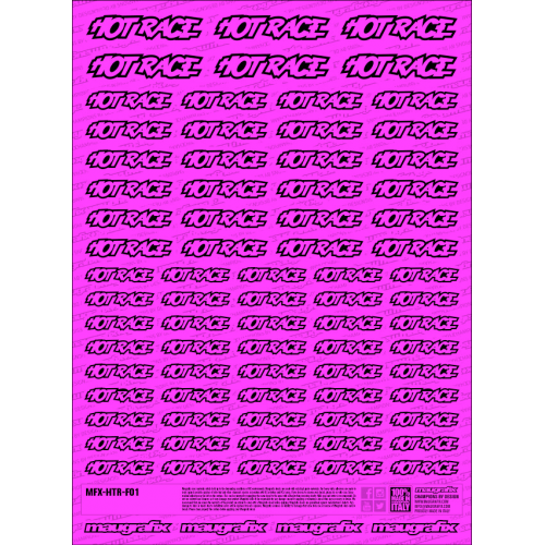MFX-HTR-F01P - sticker Hot Race FLUO PINK