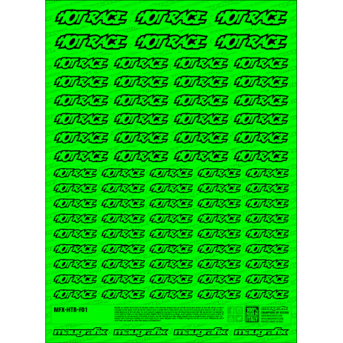 MFX-HTR-F01G - sticker Hot Race FLUO GREEN