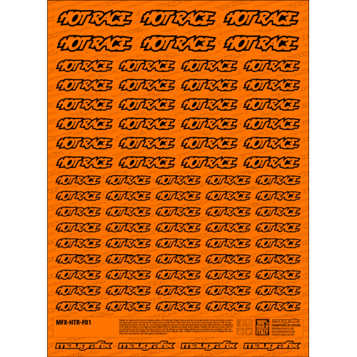 MFX-HTR-F01O - sticker Hot Race FLUO ORANGE