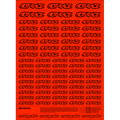 MFX-HTR-F01R - sticker Hot Race FLUO RED