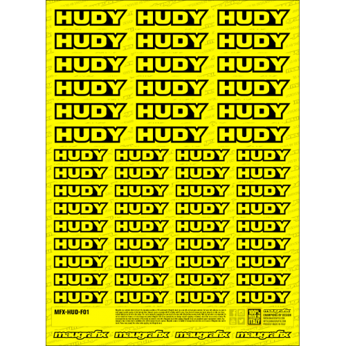 MFX-HUD-F01Y - sticker HUDY FLUO YELLOW