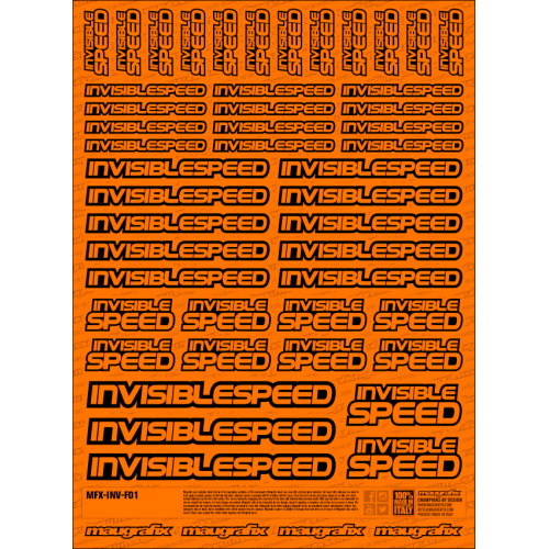 MFX-INV-F01O - sticker Invisible Speed FLUO ORANGE