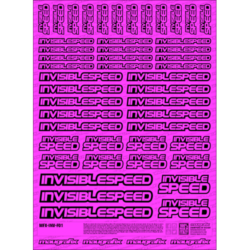 MFX-INV-F01P - sticker Invisible Speed FLUO PINK