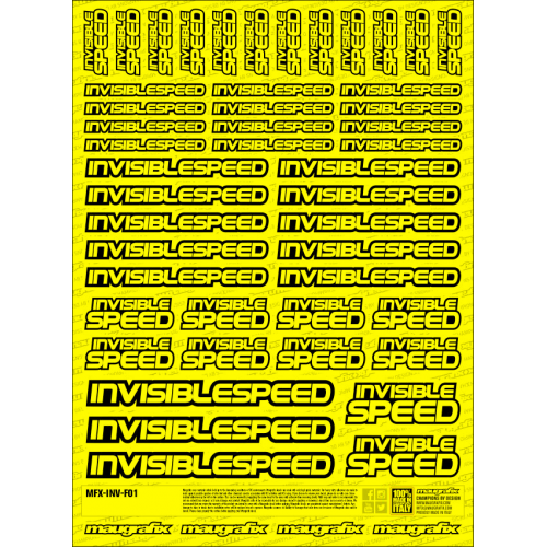 MFX-INV-F01Y - sticker Invisible Speed FLUO YELLOW