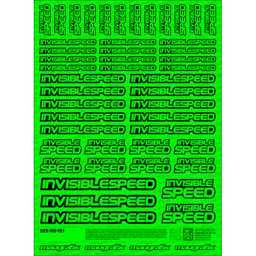 MFX-INV-F01G - sticker Invisible Speed FLUO GREEN