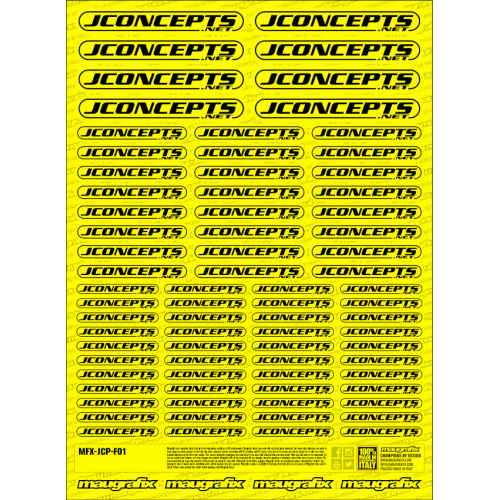 MFX-JCP-F01Y - sticker Jconcepts FLUO YELLOW