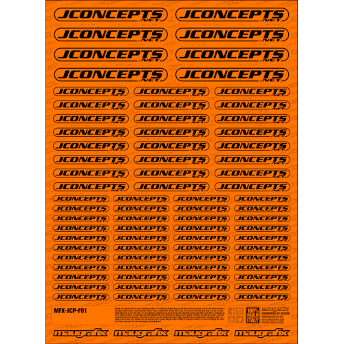 MFX-JCP-F01O - sticker Jconcepts FLUO ORANGE