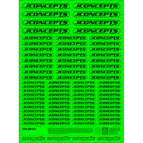 MFX-JCP-F01G - sticker Jconcepts FLUO GREEN