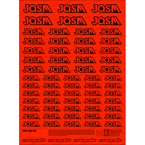 MFX-JQS-F01R - sticker JQSM FLUO RED