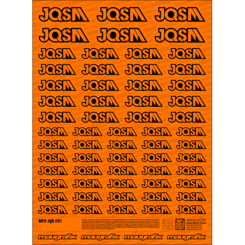 MFX-JQS-F01O - sticker JQSM FLUO ORANGE