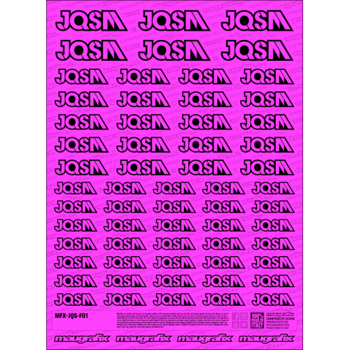 MFX-JQS-F01P - sticker JQSM FLUO PINK