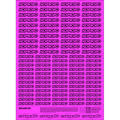 MFX-KOP-F01P - sticker Ko Propo FLUO PINK