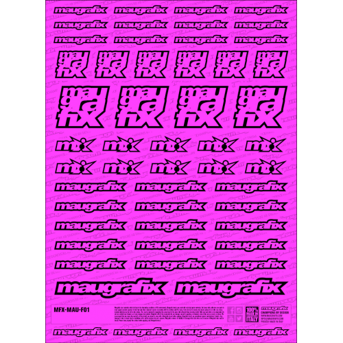 MFX-MAU-F01P - sticker Maugrafix FLUO PINK