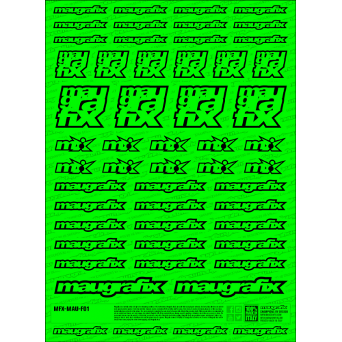 MFX-MAU-F01G - sticker Maugrafix FLUO GREEN