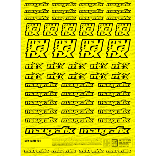MFX-MAU-F01Y - sticker Maugrafix FLUO YELLOW
