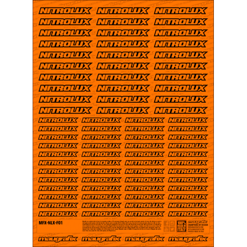 MFX-NLX-F01O - sticker Nitrolux FLUO ORANGE