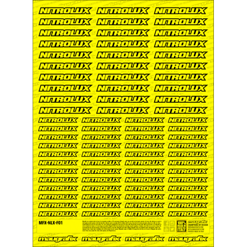 MFX-NLX-F01Y - sticker Nitrolux FLUO YELLOW
