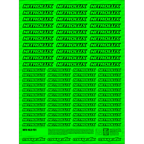 MFX-NLX-F01G - sticker Nitrolux FLUO GREEN