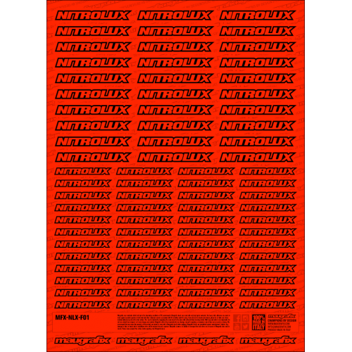 MFX-NLX-F01R - sticker Nitrolux FLUO RED