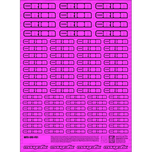 MFX-ORI-F01P - sticker Team Orion FLUO PINK