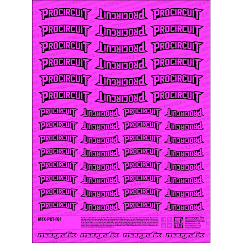 MFX-PCT-F01P - sticker Procircuit FLUO PINK